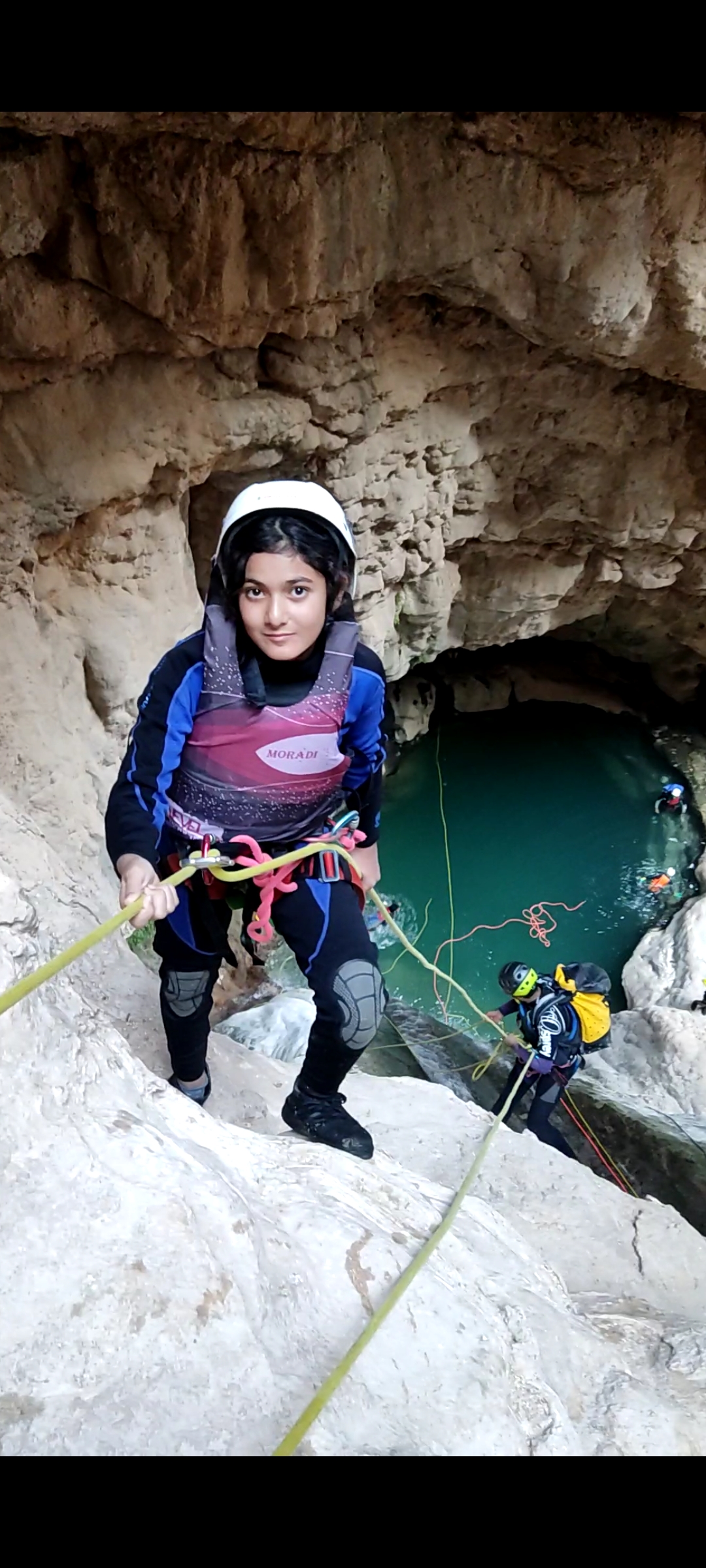 Reghznvrdan canyoning tour, leader Yaser moradi